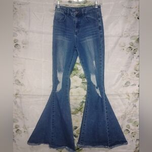 ($4Bundled) Saints And Hearts Flare Jeans